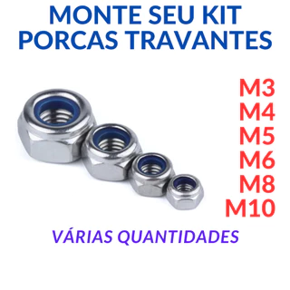 Porcas Sextavadas Travante MA (M3 a M10) - com inserto nylon