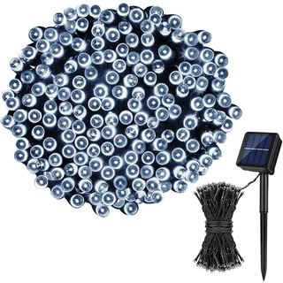 Cordao De 100 Leds Solar 10M Uso Externo PromoçãO Natal Externo Fixo E 8 FunçõEs Prova D'áGua CordãO Luzes