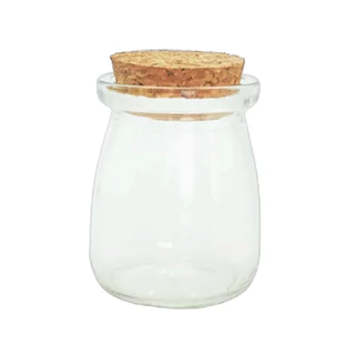 Potinho de Vidro Tampa de Rolha - 100ml  - 01 unidade - Rizzo Embalagens em Oferta na Shopee