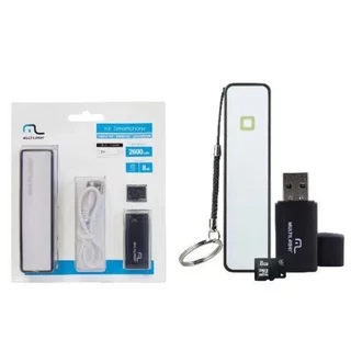 Kit Smartphone Multilaser Power Bank 2600mAh + Leitor de Cartão + Cartão de Memória CL4 8GB