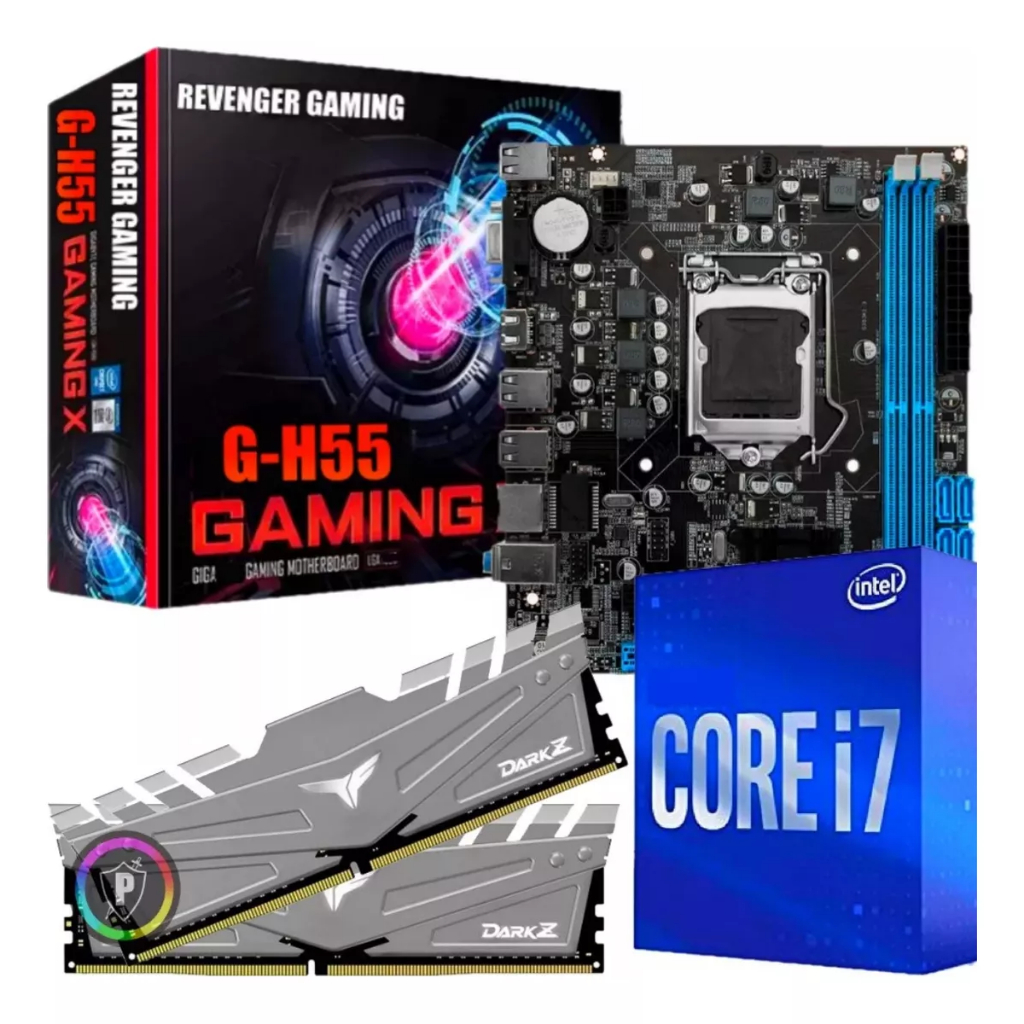 Kit Upgrade PC Gamer - Intel Core I7 + Placa Mãe Gamer + 16Gb Ram