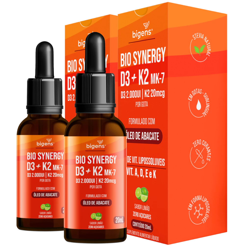 BIGENS KIT 2X BIO SYNERGY D3+K2 MK-7 20ML