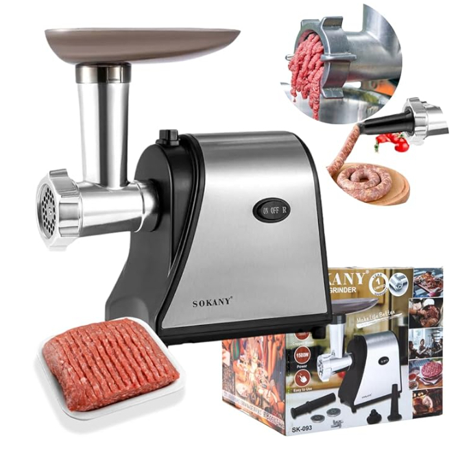 Maquina Moedor De Carne Frango Linguiça Salsichas Elétrico T