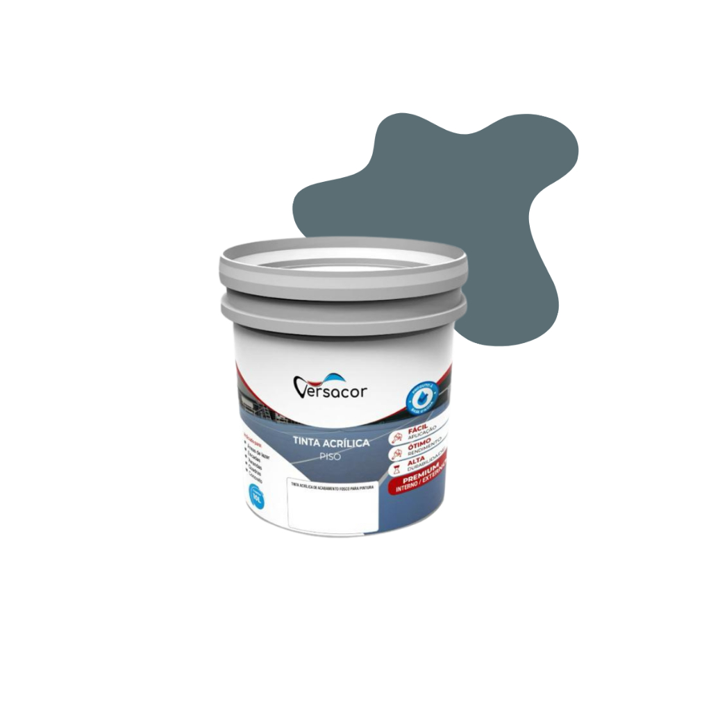 Tinta Cor Concreto Para Pisos Áreas Externas Cerâmicos 3,6L Base Agua ...
