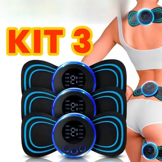 KIT 3!!! 3 PCS---Mini Massageador Elétrico Portátil Cervical EMS Alivia Dores Corpo Pescoço