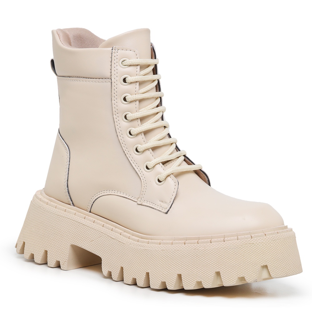 Bota Coturno Improvizzo Cadarço Moda Conforto Lançamento