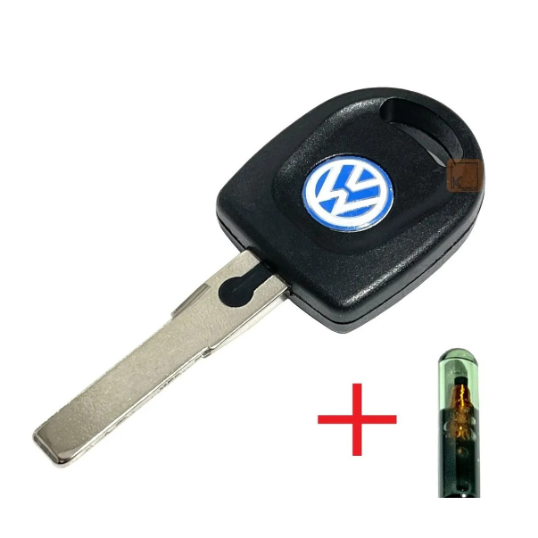 Chave Reserva Vw Gol Saveiro Fox Polo Golf + Chip Original