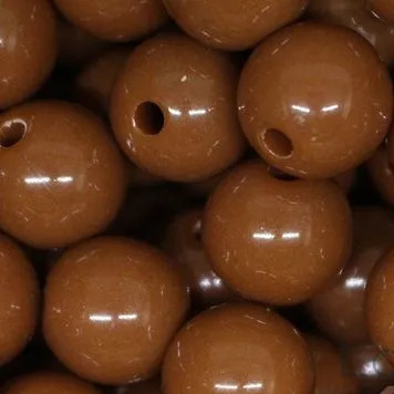 500 MIÇANGA BOLINHA LEITOSA PASSANTE ( 6 mm ) ( MARROM ) an