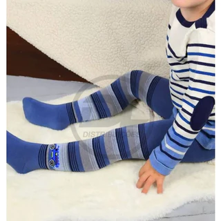 Kit Com 2 Meia Calça Com Pé Infantil Inverno Para Meninos