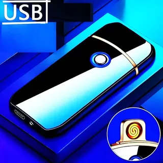 Isqueiro Eletrônico Recarregável USB Não Apaga No Vento
