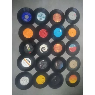 20 discos de vinil (compactos) para artesanato/decoração