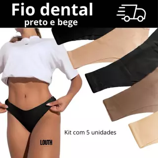 kit 5 FIO DENTAL Corte A Laser Não Marca SEM COSTURA
