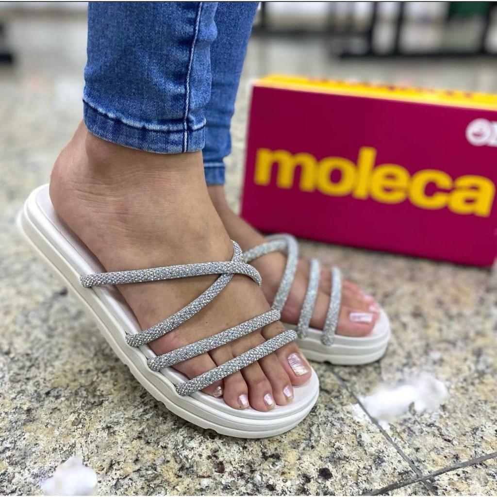 Sandalia moleca shops lançamento