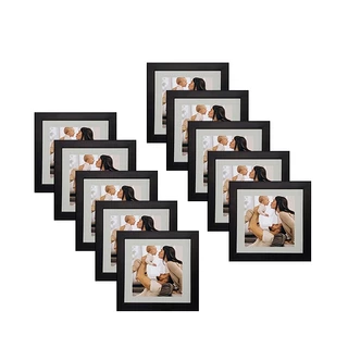 Kit com 10 porta retratos 20X20 com paspatur para foto 15X15