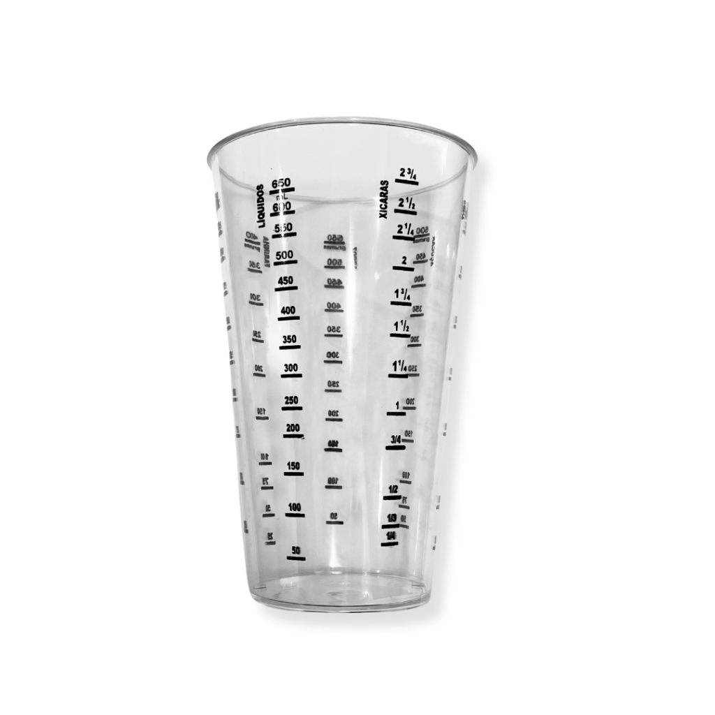 Copo Graduado Medidor Acrílico Capacidade 700ml Premium - líquidos/ açucar/ trigo...
