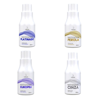 Matizador Louromax Pérola Efeito Perolado, Blanco Efeito Europeu, Black Efeito Acinzentado, Efeito Platinado - 300ml