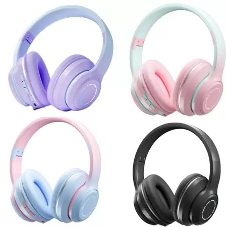 Fone Bluetooth Sem Fio Com Led Rgb P2 Elegante Sportivo Sn01/B-19J