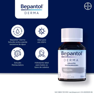 SOLUÇÃO BEPANTOL DERMA 50ML RESTAURADORA CABELOS