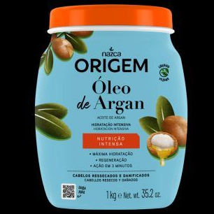 Creme de Nutrição Intensa Óleo de Argan Para Cabelos Ressecados e ...