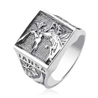 Anel Orixá de Prata 925 Iansã Envelhecida em Oferta na Shopee