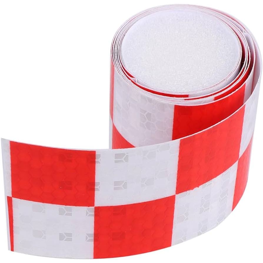 Faixa Adesiva Refletiva Quadriculada Sinalização 3m x 5cm | Shopee Brasil