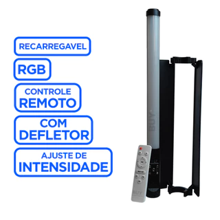 Bastão De Led Rgb Iluminação Fotos Iluminador Com controle Remoto