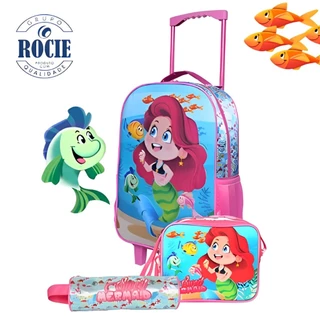 KIT MOCHILA SEREIA ARIEL 3 PEÇAS CARRINHO ROCIE WINTH