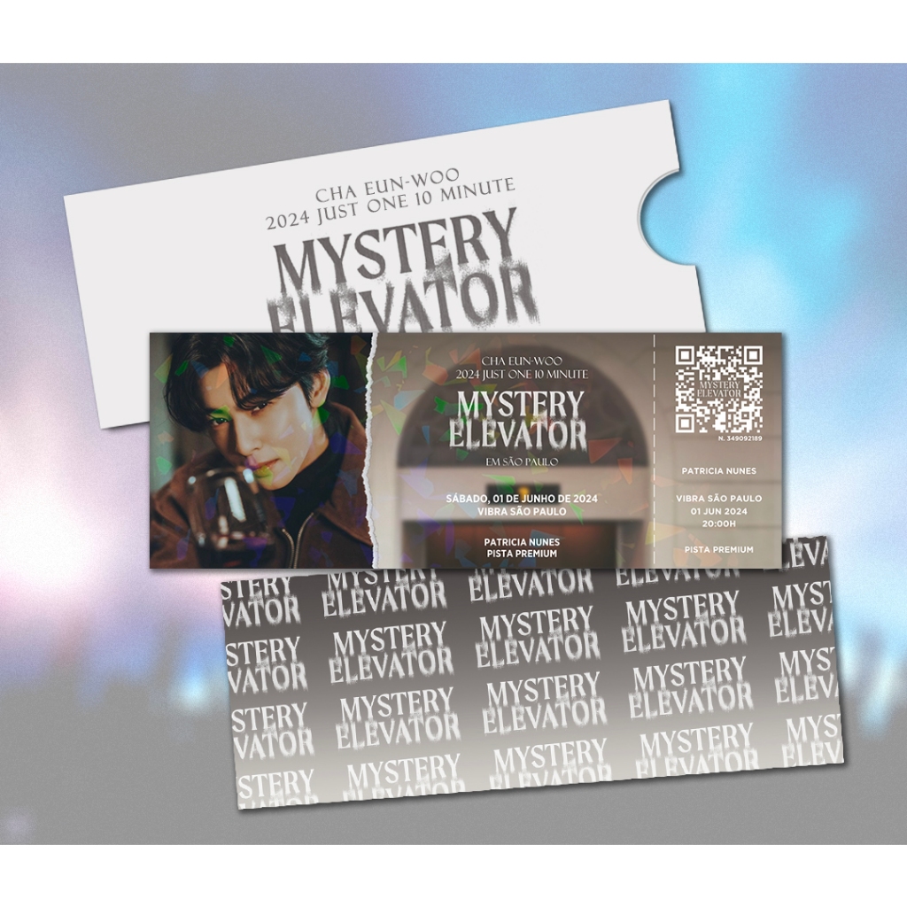 Ingresso Holográfico Personalizado - Cha Eun-Woo (Mystery Elevator