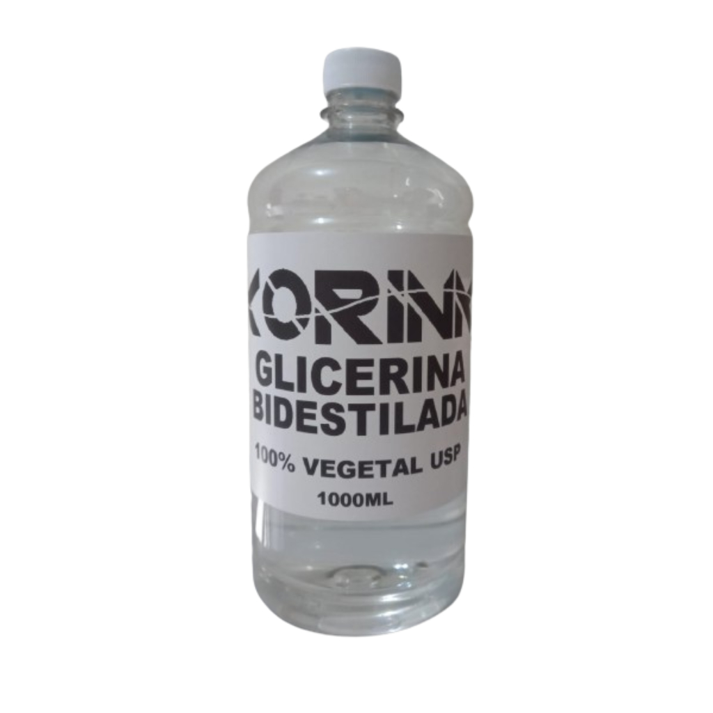 Glicerina Bidestilada Usp 100% Vegetal 1lt / 1,20kg