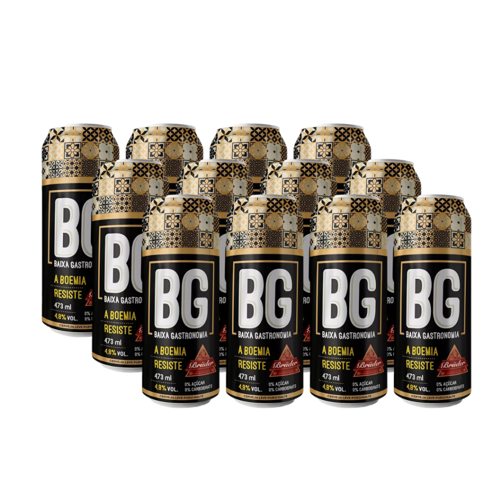 Kit Cerveja Bruder Baixa Gastronomia Low carb diet zero açúcar