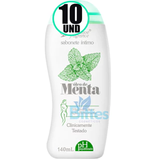 10 SABONETE ÍNTIMO ÓLEO DE MENTA SUAVE FRAGRANCE 140ML