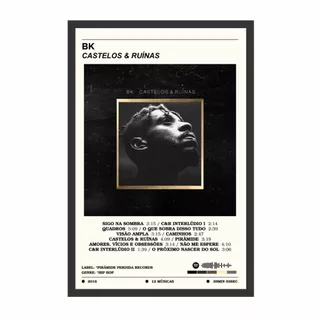 Quadro Decorativo BK Álbum Castelos & Ruínas com Moldura