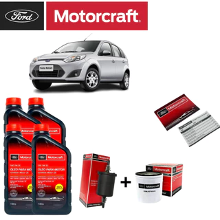 Kit Revisão Oleo 5w30 Motorcraft 100% sintetico Fiesta Zetec Rocam 1.0 1.6 8v Original Ford