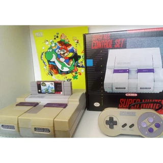 Super Nintendo Fat Original + Controle Original + Caixa + Cartucho + Pôster (Completo)