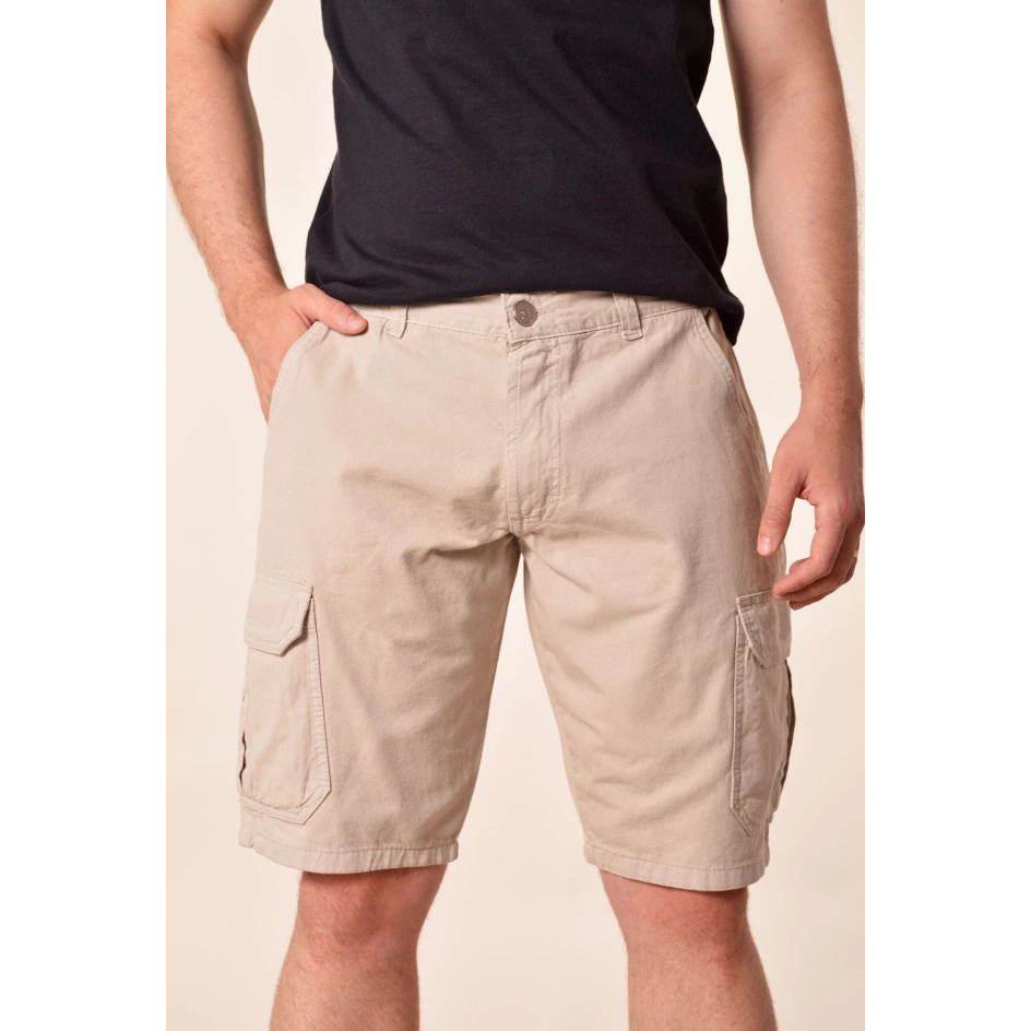 BERMUDA CARGO MASCULINA SARJA SEM LYCRA