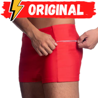 Sunga Boxer Masculina Com Bolso Moda Praia Box Sungão Short Bermuda