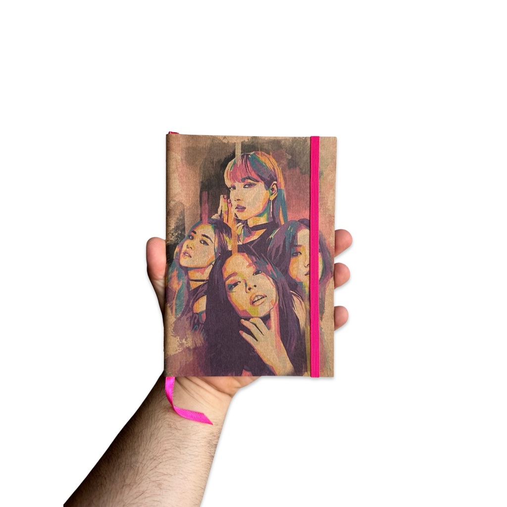 Sketchbook Caderno Black Pink Jennie Lisa Jisoo Rosé Desenho com Elástico e  Marca Página Aquarela | Shopee Brasil