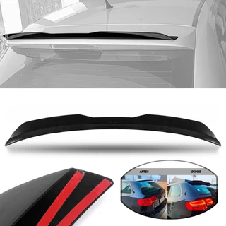 Aerofólio Universal Para Carros Black Piano Acrilico Base Reta