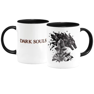 Caneca Gamer Dark Souls - Cavaleiro e Lobo