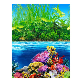 Painel Para Aquário 50cm X 40cm Fundo Do Mar Layout Coral Rocha Marinho Pedra Enfeite Ornamento Hardscape