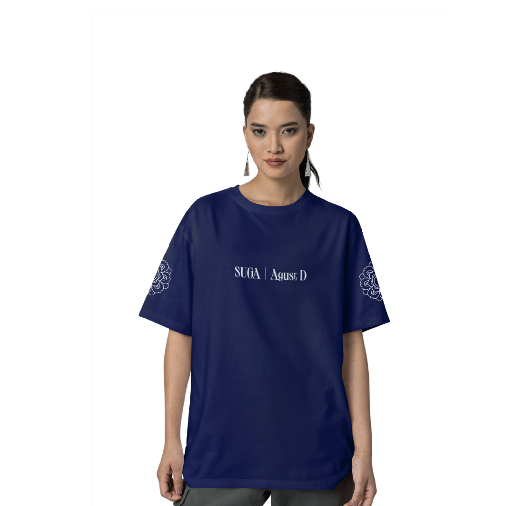 Camiseta AgustD Turnê D-Day BTS SUGA Kpop Camisa T-Shirt Feminina