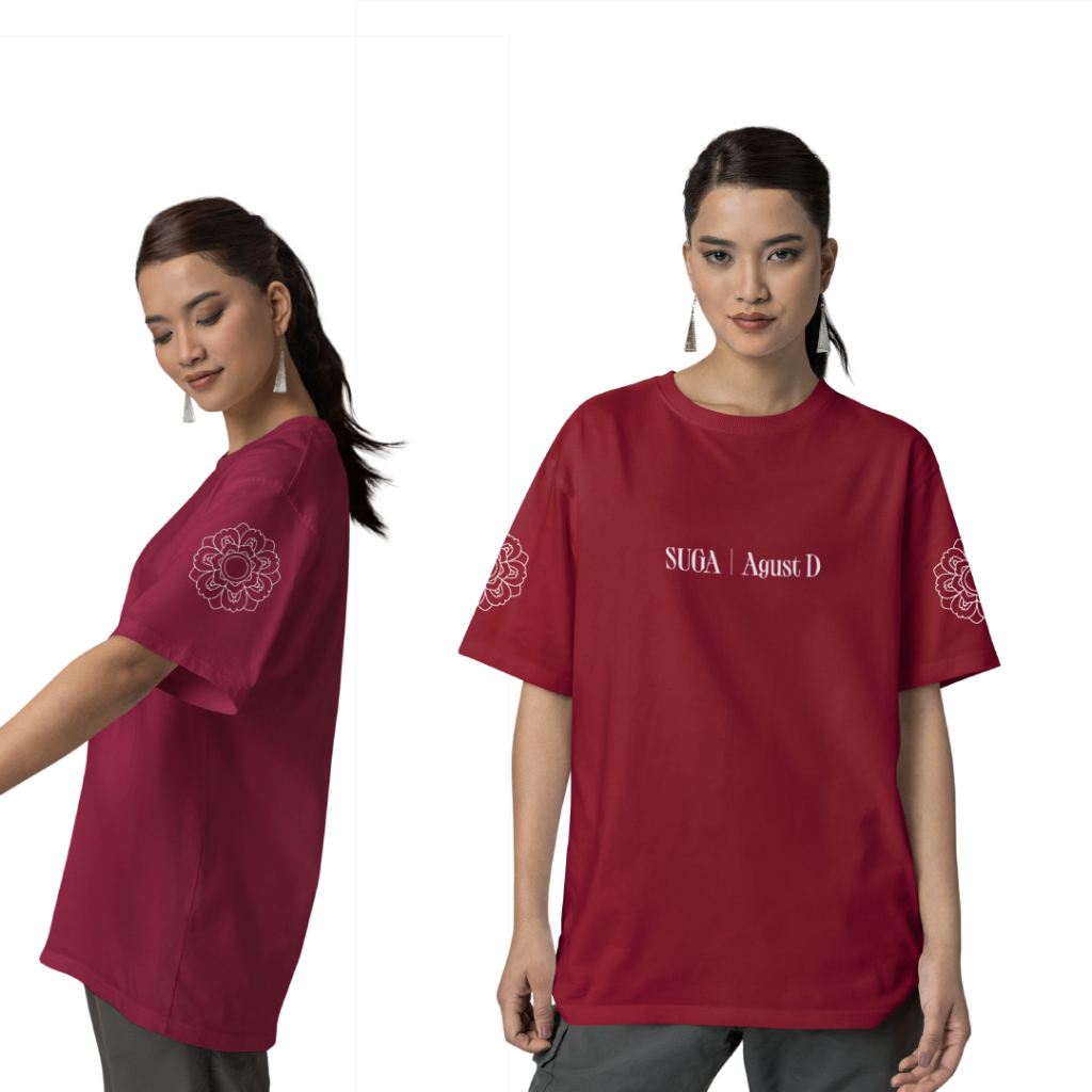 Camiseta AgustD Turnê D-Day BTS SUGA Kpop Camisa T-Shirt Feminina