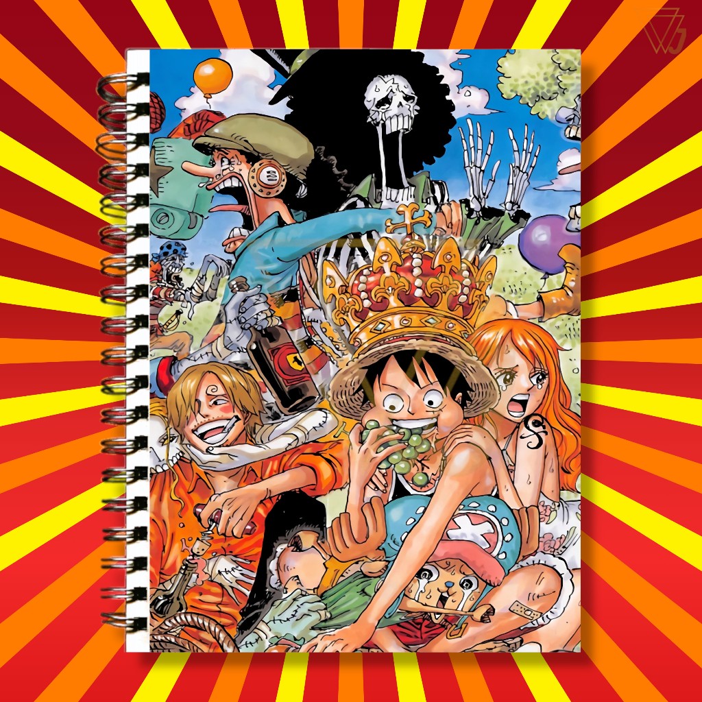 Adesivo Para Capa de Caderno Anime One Piece Personagens Top Excelente ...