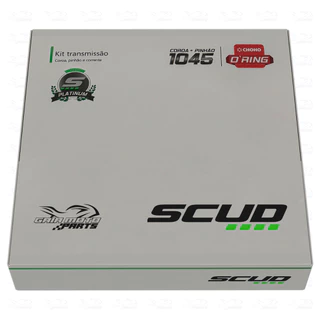 kit Relação Transmissão Tração NXR BROS 160 XRE 190 Aço 1045 Scud