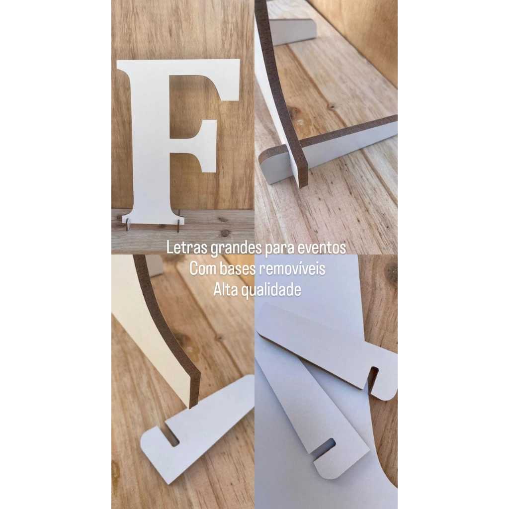 kit2 letras em mdf 6mm grandes 60 cm de altura | Shopee Brasil