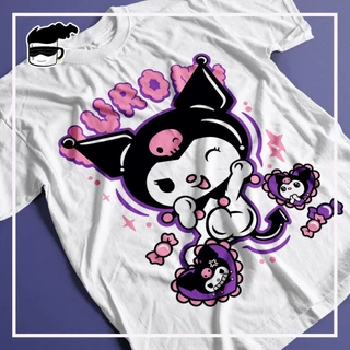 Camiseta Kuromi Unissex Camisa Anime Onegai My Melody Hello Kitty