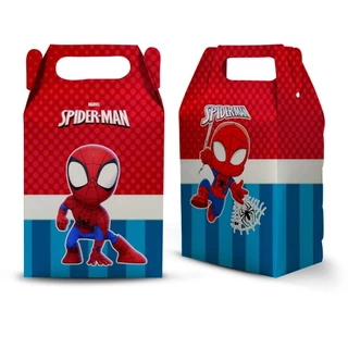 10 CAIXA MILK MALETINHA TEMA HOMEM ARANHA LEMBRANCINHA PARA FESTA