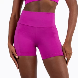 Short Feminino para Corrida Cós Alto Zero Transparência Bolsos Laterais Treino Academia Fitness