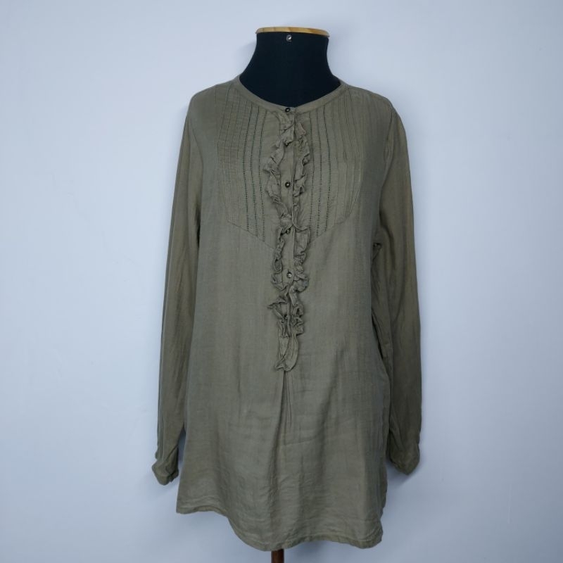 Camisa feminina alongada boho indiana M | Tex woman