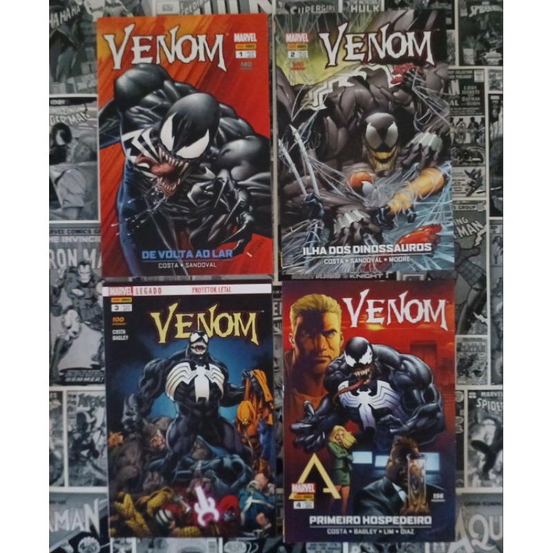 HQ - Venom 1ª SÉRIE (4 VOLUMES) (COMPLETO) - QUADRINHOS - MARVEL